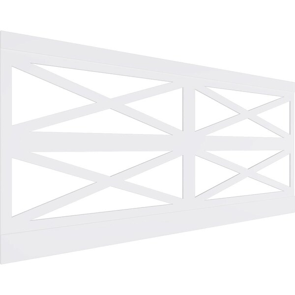 Ekena Millwork 44"H x 94 1/2"W Farmhouse Fence PVC Wainscot Paneling Kit WPK44X94FHF - main